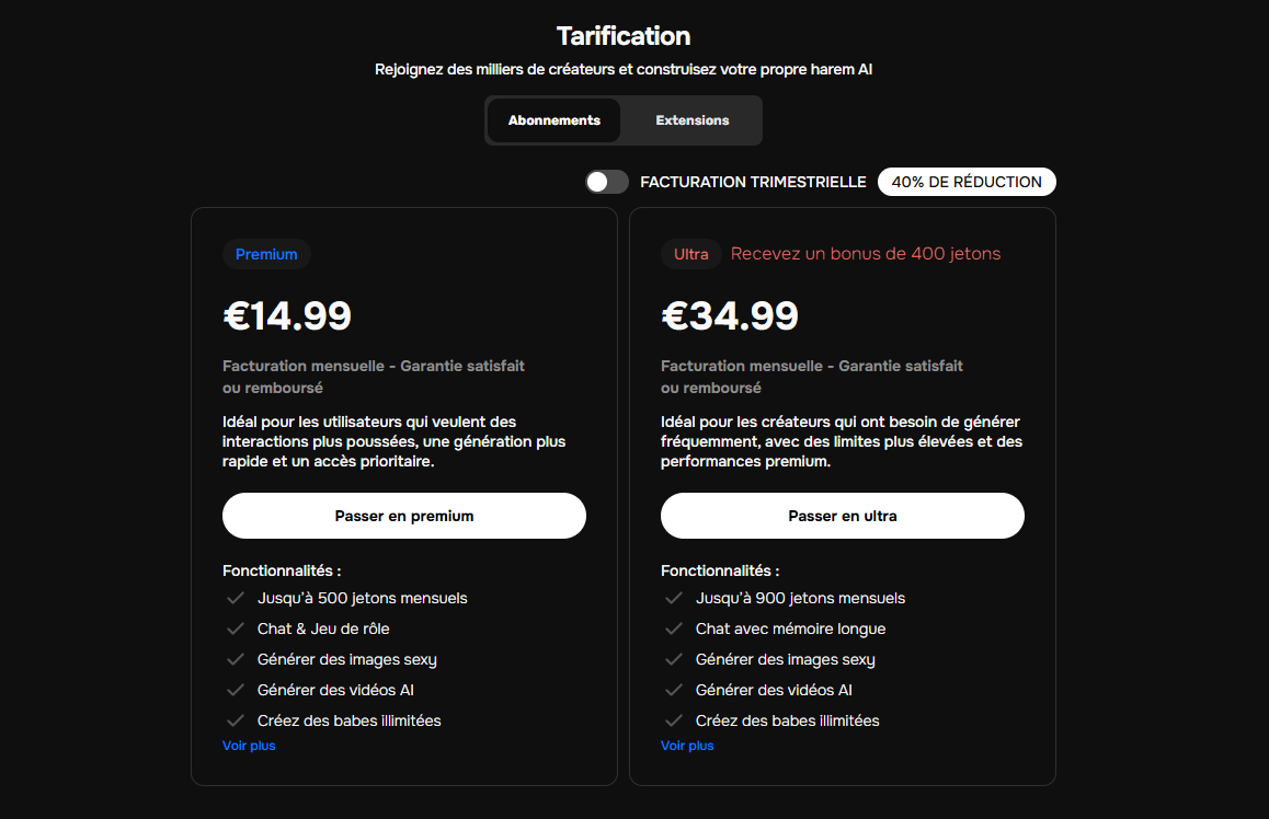 Analytics and performance tracking dashboard for an AI app